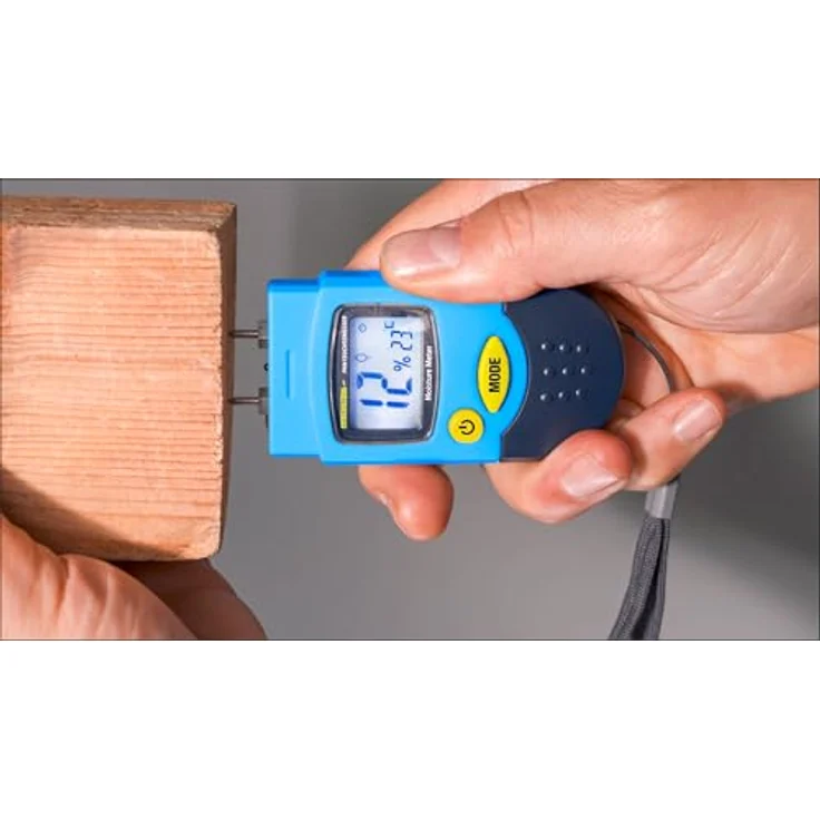 Pancontrol Feuchtigkeitsmesser PANCONTROL Feuchtemessgerät PAN Feuchtemesser, digitales Messgerät mit Hintergrundbeleuchtung, automatischer Abschaltung, Schwarz – Bild 2