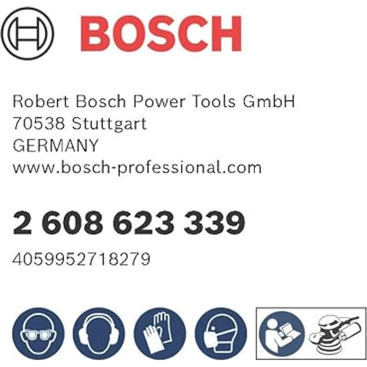 Bosch EXPERT C430 Schleifpapier-Set, K40/60/80/120/180, 150mm, 50-tlg., langlebige Schleifblätter für Holz und Farbe – Bild 2
