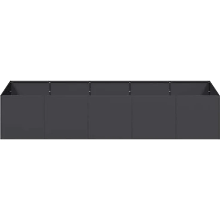 vidaXL Pflanzgefäß Olivgrün 200x80x40 cm Stahl, Garten-Garten-Pflanzkübel mit viel Platz und erhöhter Stabilität – Bild 4
