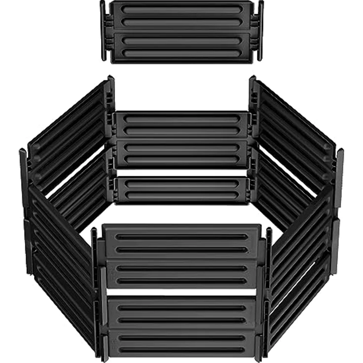 GARANTIA AIR-King Steckkomposter schwarz Komposter mit Stecksystem (600 Liter) – Bild 5