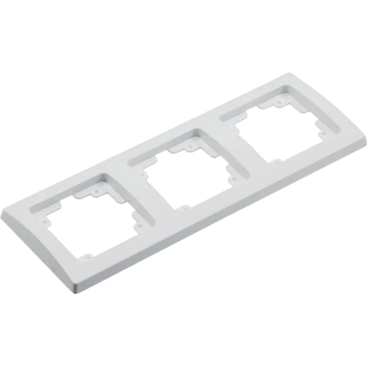 DELPHI Schalter-Serie reinweiß Rahmen 3-fach – Bild 2