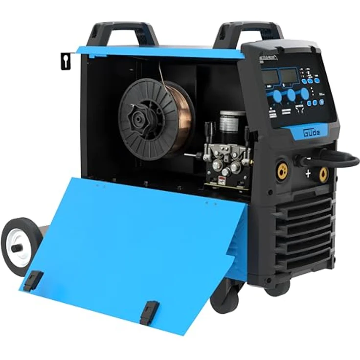 Güde Universalschweißgerät Uni-Mig 270 AS-Pro SYN, 400 V MIG/MAG mit 270 A, pulverbeschichtetes Stahlgehäuse, Digitaldisplay – Bild 8