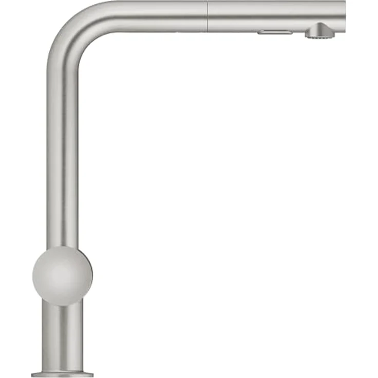 Grohe Minta Einhand-Spültischbatterie mit ausziehbarer Brause L-Auslauf, Supersteel – Bild 2