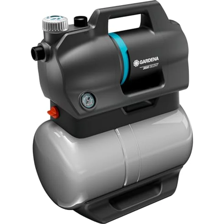 Gardena Hydrophor-Set 3800 Silent 09064-20, leise Hauswasserpumpe mit 3.800 l/h Durchflussmenge und 47 dB(A) Schalldruck – Bild 1