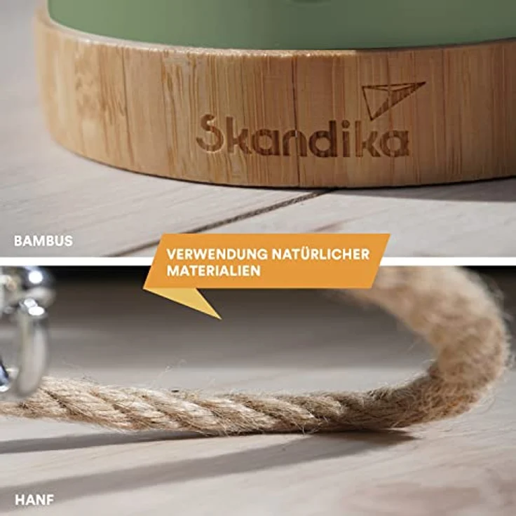 Skandika LED-Lampe Kiruna | Retro Outdoor Campinglampe mit Powerbank, stufenlos dimmbar, kabellos, Akku, aufladbar, USB, warm- und kaltweiß, 75h Leuchtzeit (Kiruna grün) – Bild 3