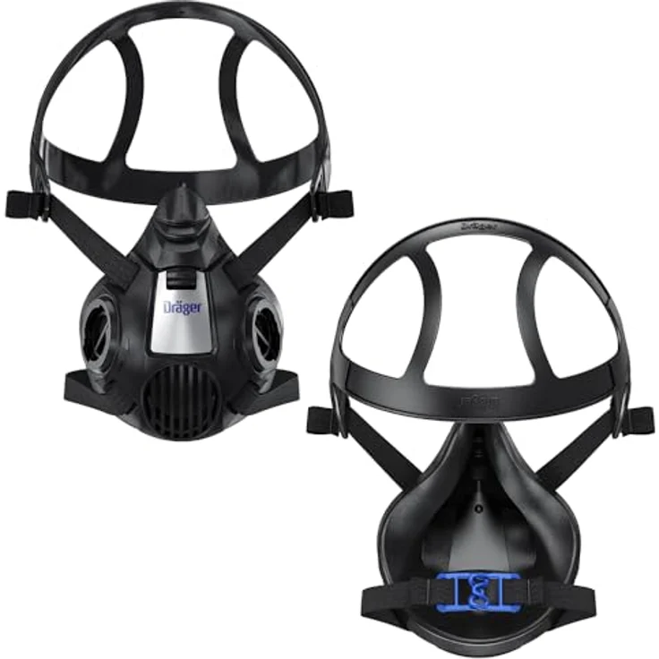 Dräger X-plore 3500 Halbmaske , Gr. L , Mehrweg Atemschutz-Maske für den Einsatz mit wechselbaren Bajonettfiltern – Bild 3
