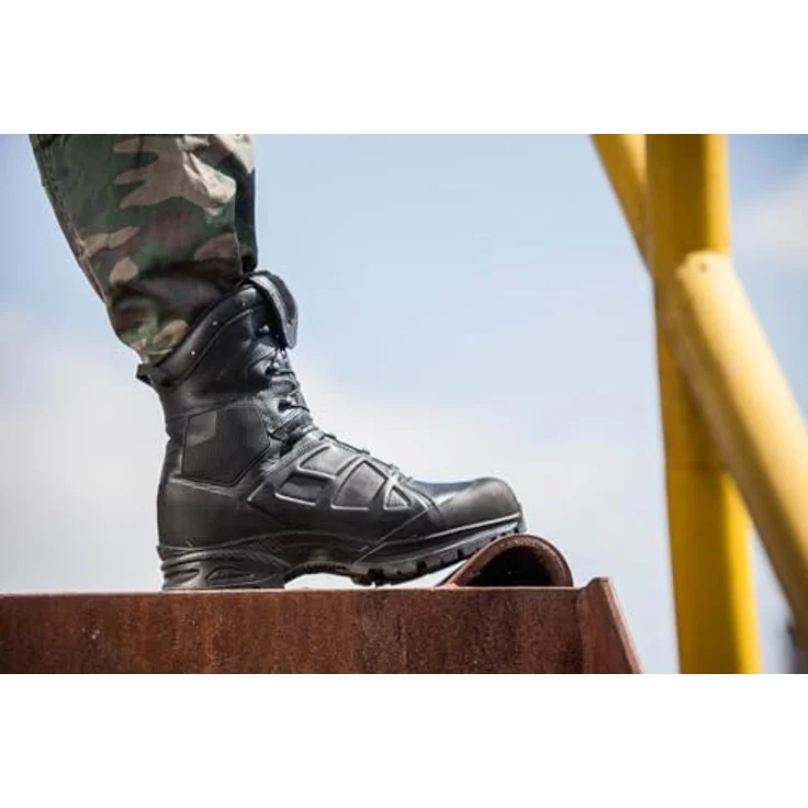 Haix O3 Ranger GSG9-X, Arbeits-Schnürstiefel aus wasserdichtem Leder, GORE-TEX Innenfutter, Gr. 10,5 (O3, 45), schwarz – Bild 6