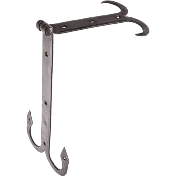 Ulfberth Mittelalterliches Scharnier, Truhenband aus handgeschmiedetem Stahl, 32 cm, geschwärzt – Bild 3