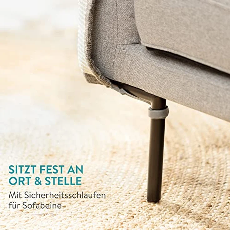 Navaris Kratzmatte & Kratzschutz für die Katze - Natürlicher Sisal Kratzteppich & Kratzmöglichkeit für das Sofa - Katzen Couch Abdeckung – Bild 4