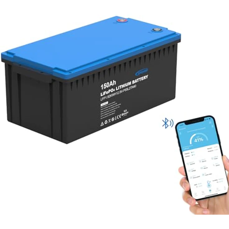 EPEVER® Lithium Batterie 12,8V 150Ah, mit integriertem BMS, Selbstheizung unter 0°C, A-Klasse LiFePO4-Zellen, 0% MwSt. – Bild 3