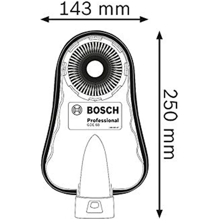Bosch Absaugvorrichtung GDE 68 für Bohrhammer (1600A001G7) – Bild 3