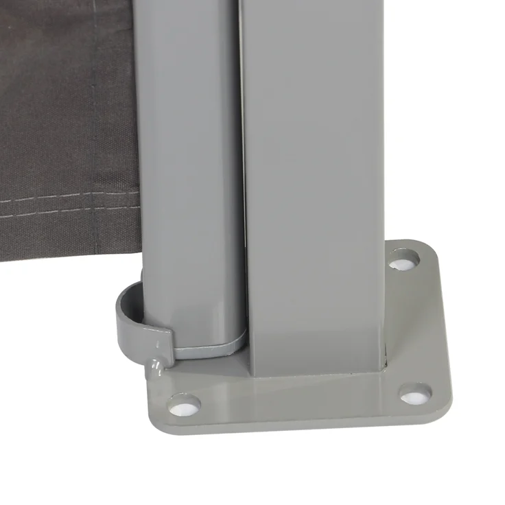 Seitenmarkise Balkonmarkise Markise Windschutz Seitenrollo Sichtschutzwand Sonnenschutz Seitenwand Sichtschutz Balkon Rollo - 160x300CM anthrazit – Bild 4