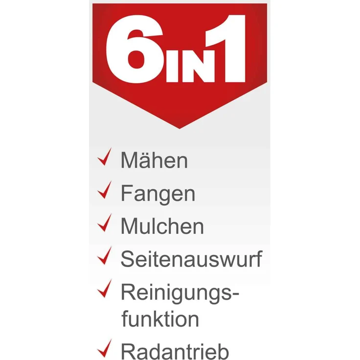 Scheppach MS173-51 Benzin Rasenmäher mit Antrieb - 51cm Schnittbreite | Reinigungsfunktion | 65 Liter Fangkorb | Stahlgehäuse | 7-stufige Höhenverstellung | Mulchfunktion | Seitenauswurf | Radantrieb – Bild 11