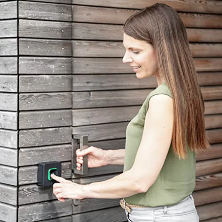 EKEY 203706 xLine Fingerprintset, Biometrische Zutrittslösung mit schwarzem Fingerprint und Kunststoffrahmen, 12-24 V, 0,4 W, zur Aufputzmontage, bis zu 100 Benutzer erweiterbar – Bild 4