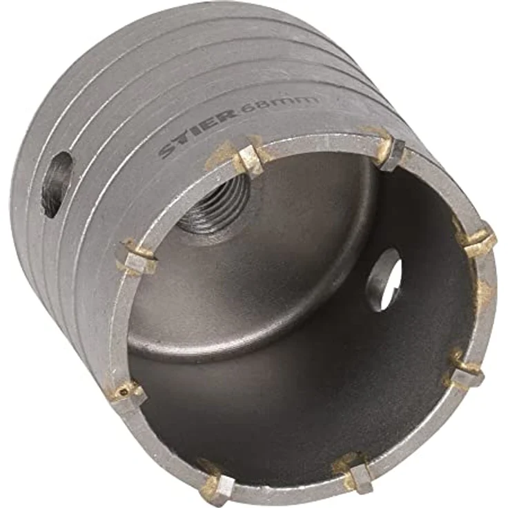 STIER Hohlbohrkrone 68 x 50 mm M16 - Robustes Gehäusematerial, ideal für Schalterdosen, 50 mm Arbeitslänge – Bild 3