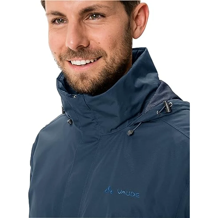 VAUDE MEN'S ESCAPE LIGHT JACKET, Outdoorjacke mit wasserabweisendem Material, atmungsaktiv, schwarz – Bild 5