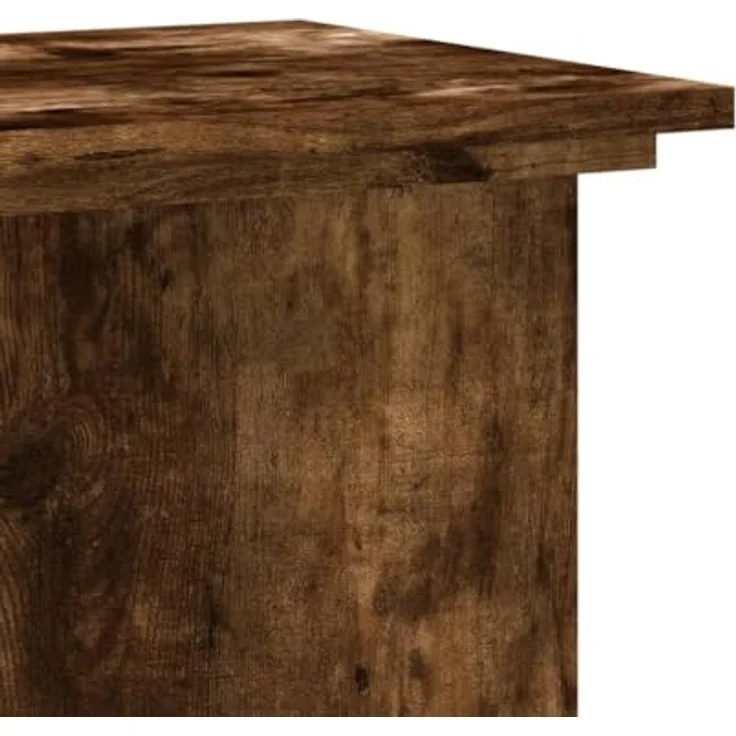 vidaXL Blumenständer Pflanzenständer Räuchereiche 33x33x60 cm Holzwerkstoff (1 St) - Robuster und zeitlos gestalteter Blumenständer in Räuchereiche – Bild 5