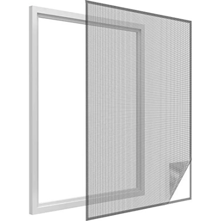 easy life Fenster Fliegengitter Insektenschutz Gaze 150 x 180 cm schwarz anthrazit – Bild 2