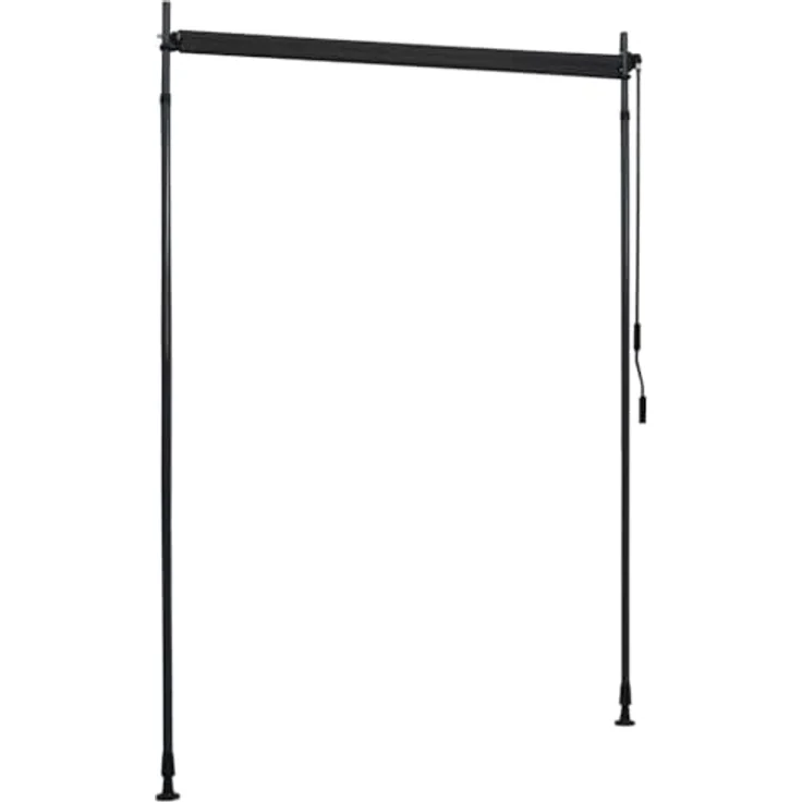 vidaXL Außenrollo 150 x 270 cm Anthrazit mit Handkurbelbetrieb und UV-Schutz – Bild 5