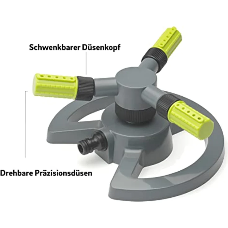 REHAU Kreisregner Trio, Sprengbereich bis zu 15m, ideal für große Flächen, stufenlos einstellbar – Bild 6