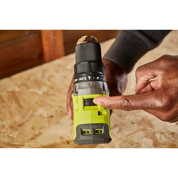 Ryobi RPD18BL1-2C20S, 18 V bürstenloser Akku-Schlagbohrschrauber mit 2 x 2 Ah Akkus, Hammerfunktion und 13 mm Bohrfutter – Bild 9