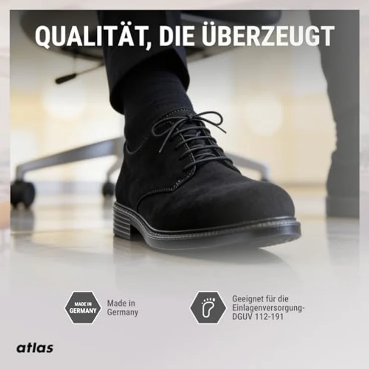 Atlas Halbschuh CX 50 black ESD, S1, mit Stahlkappe und 3D-Dämpfungssystem, Größe 40 – Bild 6