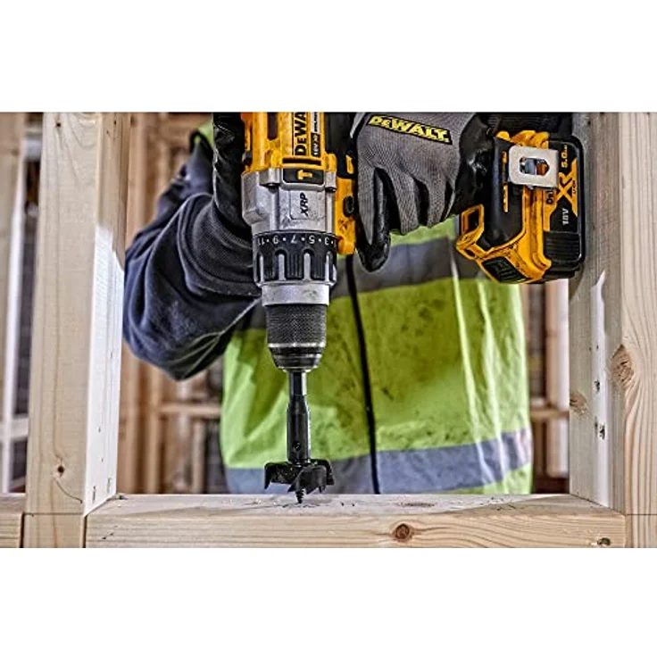 DeWALT Forstnerbohrer Rapidbohrer 38 mm DT4579-QZ, Holzbohrer mit 3 extra scharfen Schneidkanten und selbsteinziehender Zentrierspitze – Bild 4