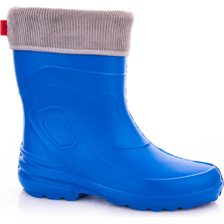 Lemigo Damen Gummistiefel gefüttert "Jessy", leicht, wasserdicht, blau, Größe 38