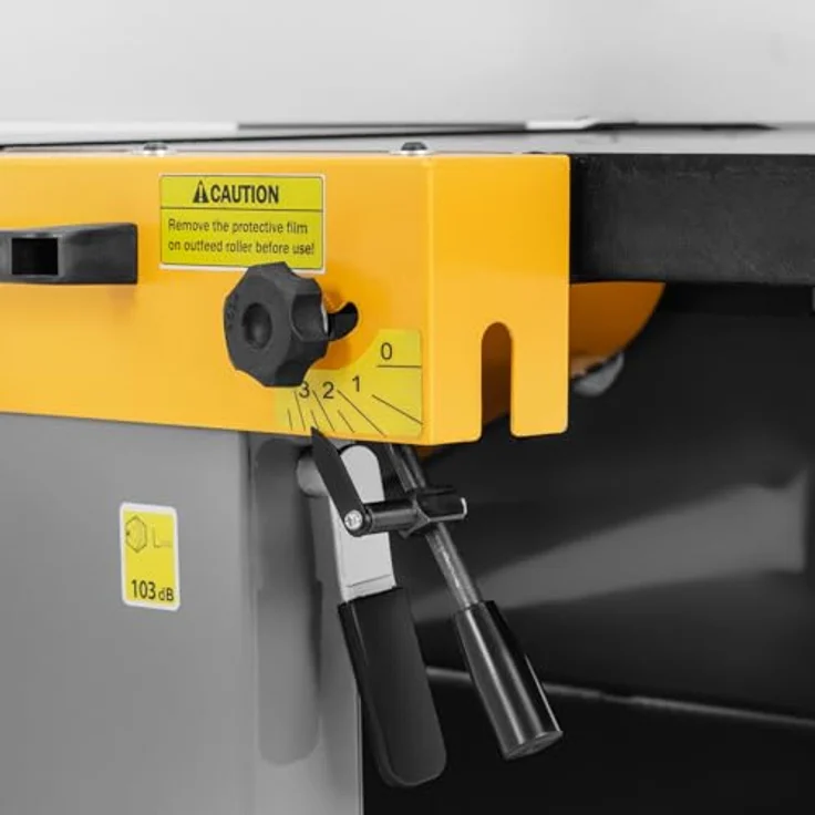 MSW Abricht- und Dickenhobel, Hobelmaschine mit 4000 W Motor, 225 mm Schneidblock, verstellbare Metallführung 45-90° – Bild 6