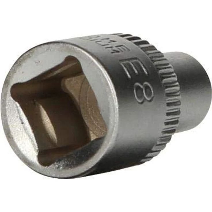 Brilliant Tools Torx-E-Stecknuss E8, 3/8" Innenvierkant-Antrieb, Chrom-Vanadium-Stahl, 28 mm Länge, matt verchromt – Bild 4
