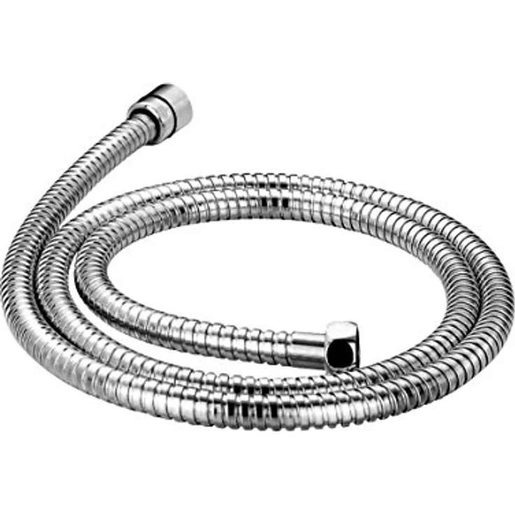 Steinberg 099 9415 Verbindungsschlauch von Dusch-Kopf zu Armatur, Länge 1500 mm, mit eingebautem Verdrehschutz Metall-Brauseschlauch, Chrom