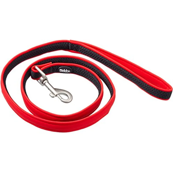 Nobby Leine Mesh Preno, rot L: 120 cm, B: 15/20 mm, 1 Stück