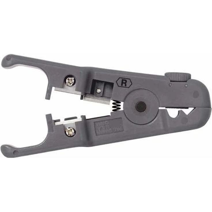 Rutenbeck Universal-Abisolierer, 110 mm, für geschirmte und ungeschirmte Datenkabel, präzises Abschneiden und Abisolieren