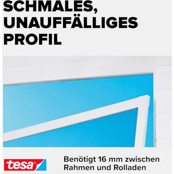 tesa Fliegengitter ALU COMFORT Türen, 1,00 m x 2,20 m, weiß – Bild 6