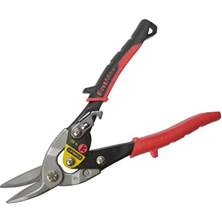 Stanley Blechschere Maxsteel (rechts, 250 mm Länge, Bi-Material Kunststoffhandgriff, chromveredelt, Einhandbedienung) grün, 2-14-564 – Bild 2