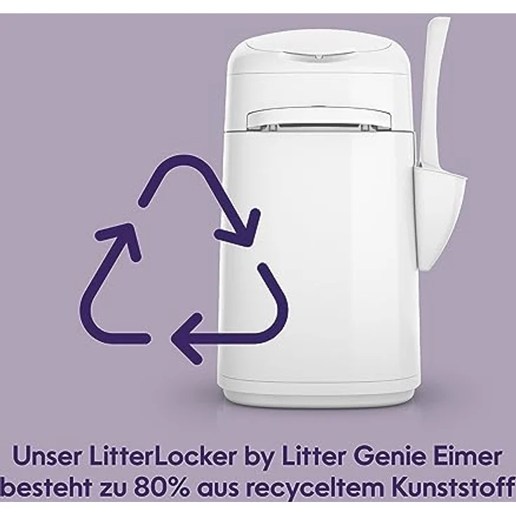 LitterLocker by Litter Genie, DAS ORIGINAL, Katzenstreu-Eimer, 50% ergiebiger, erspart den täglichen Gang zum Mülleimer – Bild 5