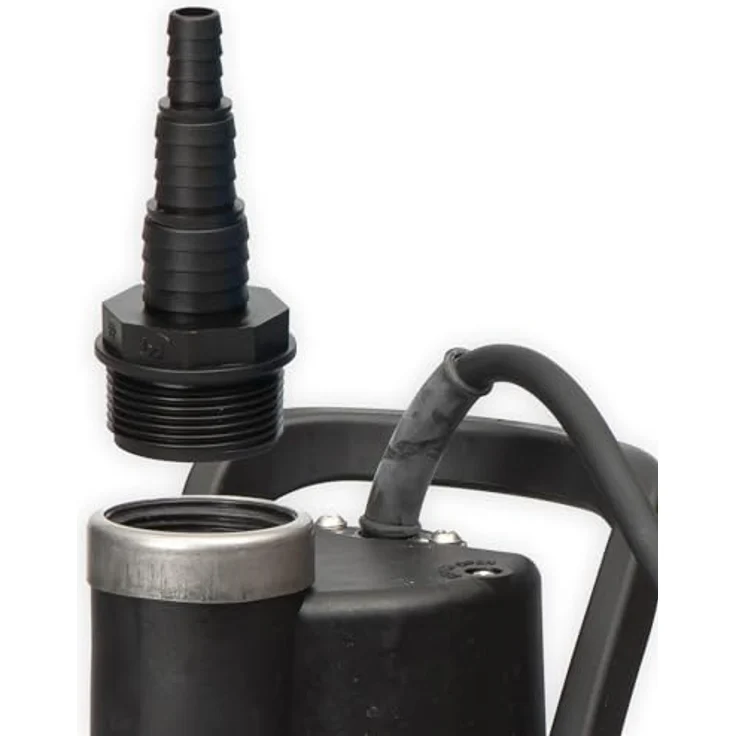 JUNG PUMPEN JUPU JP SCHMUTZWASSERPUMPEOD6601G-06SIMER 6 230V DT.STECKER (OD6601G-06), leistungsstarke Tauchpumpe mit 6 m³/h Fördermenge, Aluminiumgehäuse, flachabsaugend bis 2 mm, IP68 geeignet – Bild 5