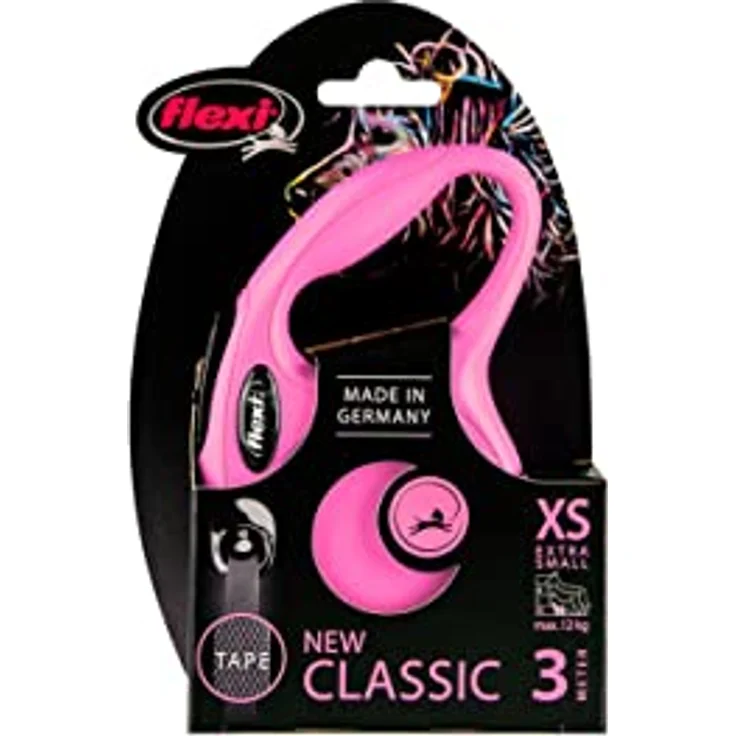 flexi New CLASSIC Gurt-Rollleine pink XS – 3m – Bild 6
