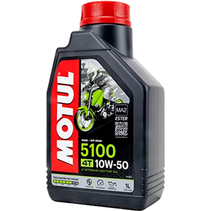 Motul 104074 5100 4T, 10 W-50, 1 L, 221x117x63.5 – Bild 4