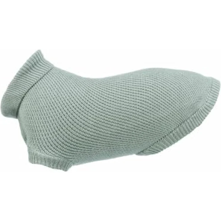 Trixie Citystyle Hundepullover Berlin Salie, warmer Pullover für Hunde mit Kragen und Beinschlaufen, XL, aus Baumwolle-Wolle-Polyamid-Mischung, waschbar bei 30°C – Bild 5