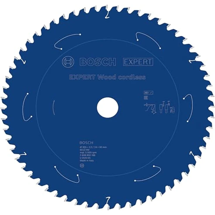 Bosch EXPERT Wood cordless Kreissägeblatt für Kapp- und Gehrungssägen, Ø 305 mm, T60, für Weich- und Hartholz, langlebige Carbide Technology – Bild 1