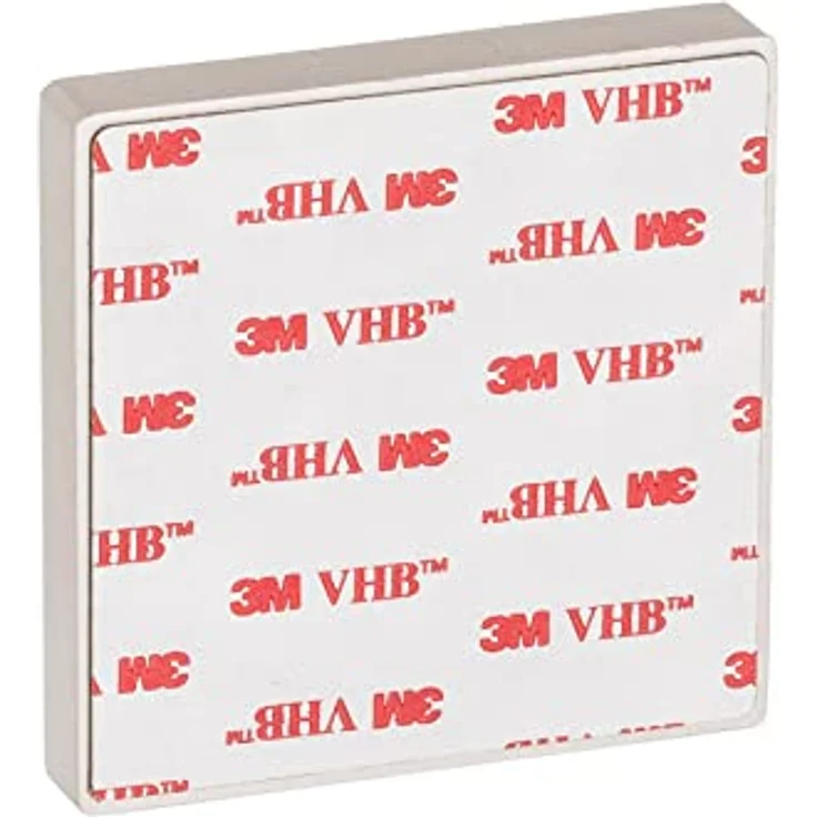 ck-tuerbeschlaege Griffschale zum Kleben, Edelstahloptik, quadratisch, 70 x 70 x 10 mm, 1 Paar – Bild 4