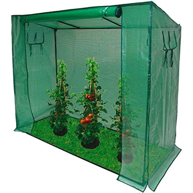 Tomaten Gewächshaus 200-80-170 cm XXL Tomatenhaus Foliengewächshaus Treibhaus – Bild 7