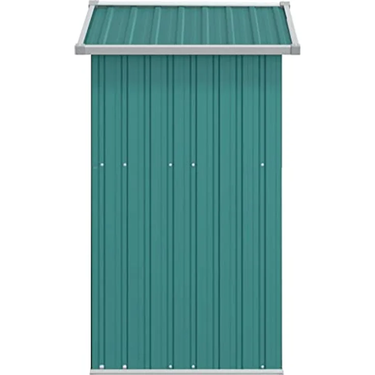 vidaXL Geräteschuppen Grün 126x97,5x177 cm Verzinkter Stahl – Bild 5