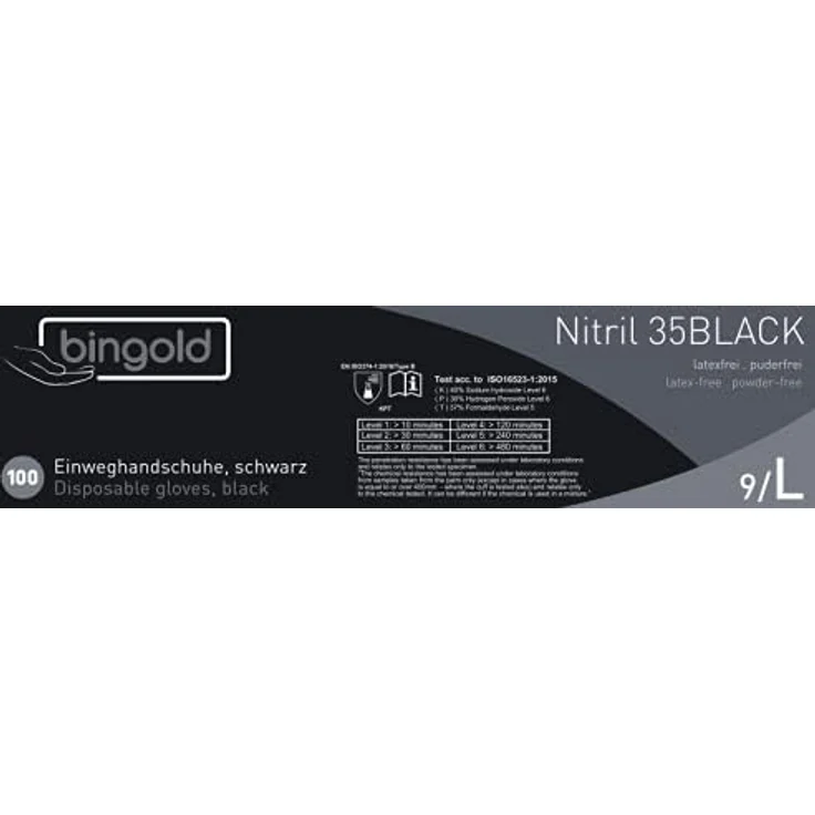 Einmalhandschuhe Nitril 35BLACK 100-er Pack – Bild 4