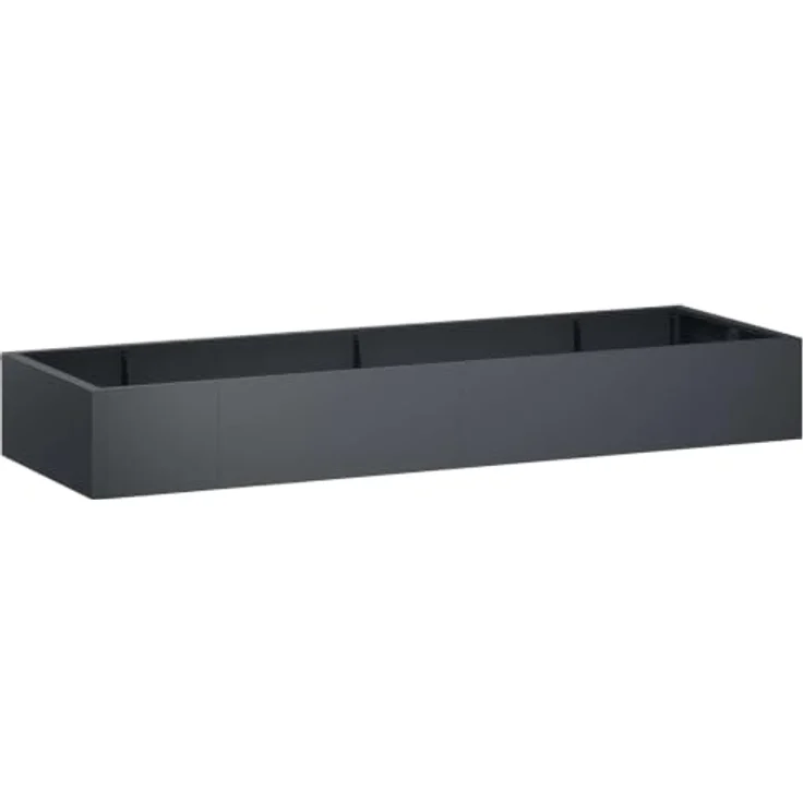 vidaXL Beetumrandung Stützmauer, 8-teilig, modulare Stahlkonstruktion, anthrazit, wetterbeständig, individuelle Anordnung 300 x 100 x 30 cm – Bild 1