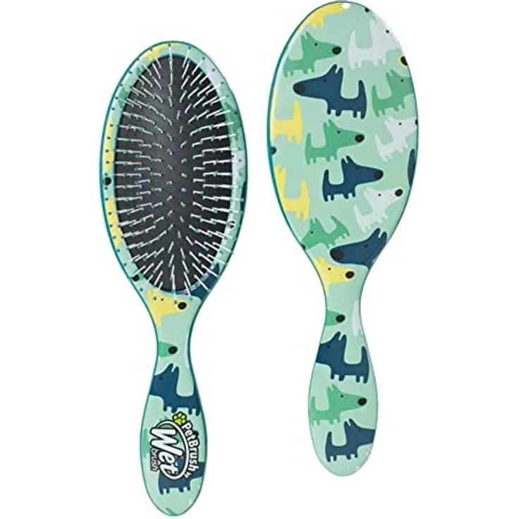 Wet Brush Bürste für groÃŸe Hunderassen, zum Entwirren von Hunden, Camouflage, mehrfarbig
