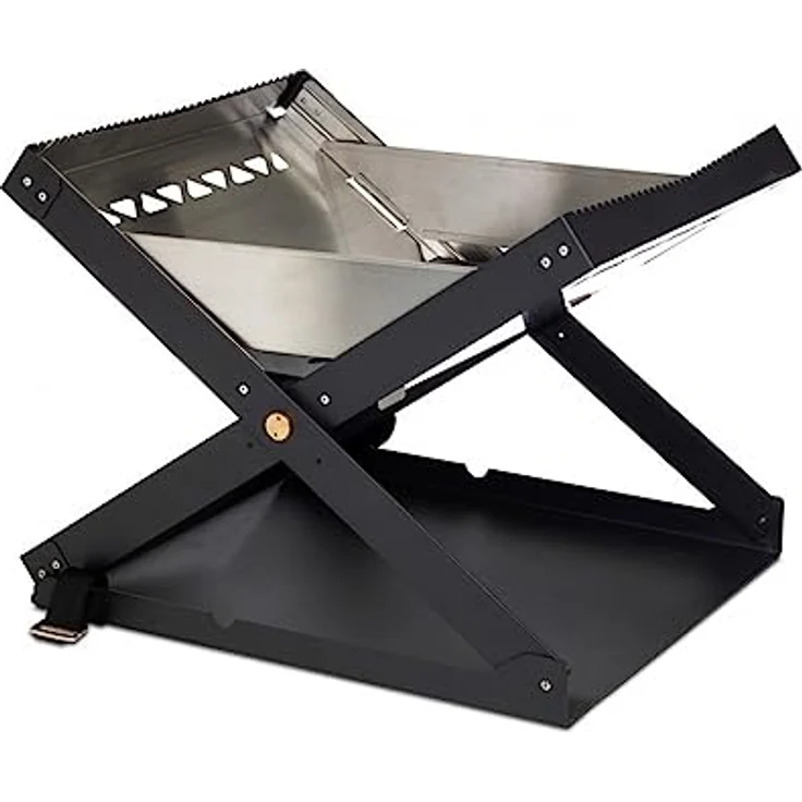 Relags Primus Feuerschale 'Kamoto' Grill, Mehrfarbig, 53 x 39 cm, tragbare Feuerschale aus Edelstahl mit effektiver Verbrennung – Bild 2
