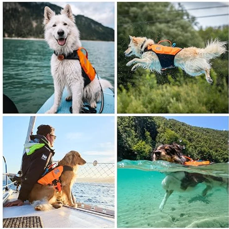 Non-Stop Dogwear Protector Life Jacket (2), Hundeschwimmweste mit atmungsaktiver Konstruktion und optimalem Auftrieb, Schwarz – Bild 9