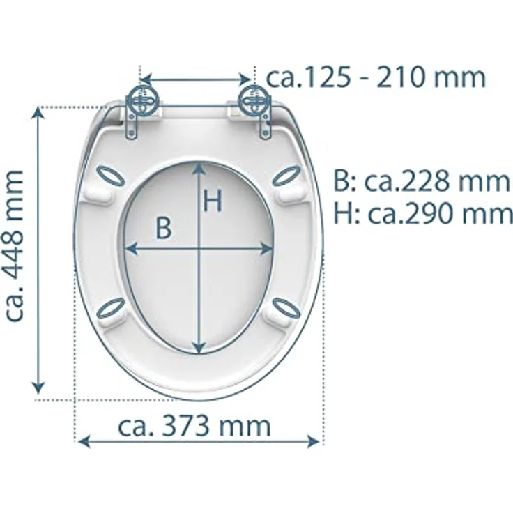 Schütte WC-Sitz Duroplast Lighthouse, mit doppelter Absenkautomatik, bruchsicher und pflegeleicht – Bild 3
